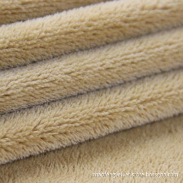 100% Polyester Bettwäsche Milchvelvet Flanell Fleece Stoff